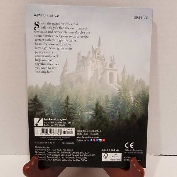 "Escape This Book: The Cursed Castle" by Leah Tracosas, Scholastic, EUC - Picture 5 of 10